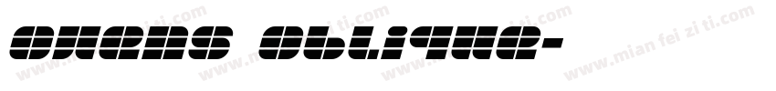 Owens Oblique字体转换
